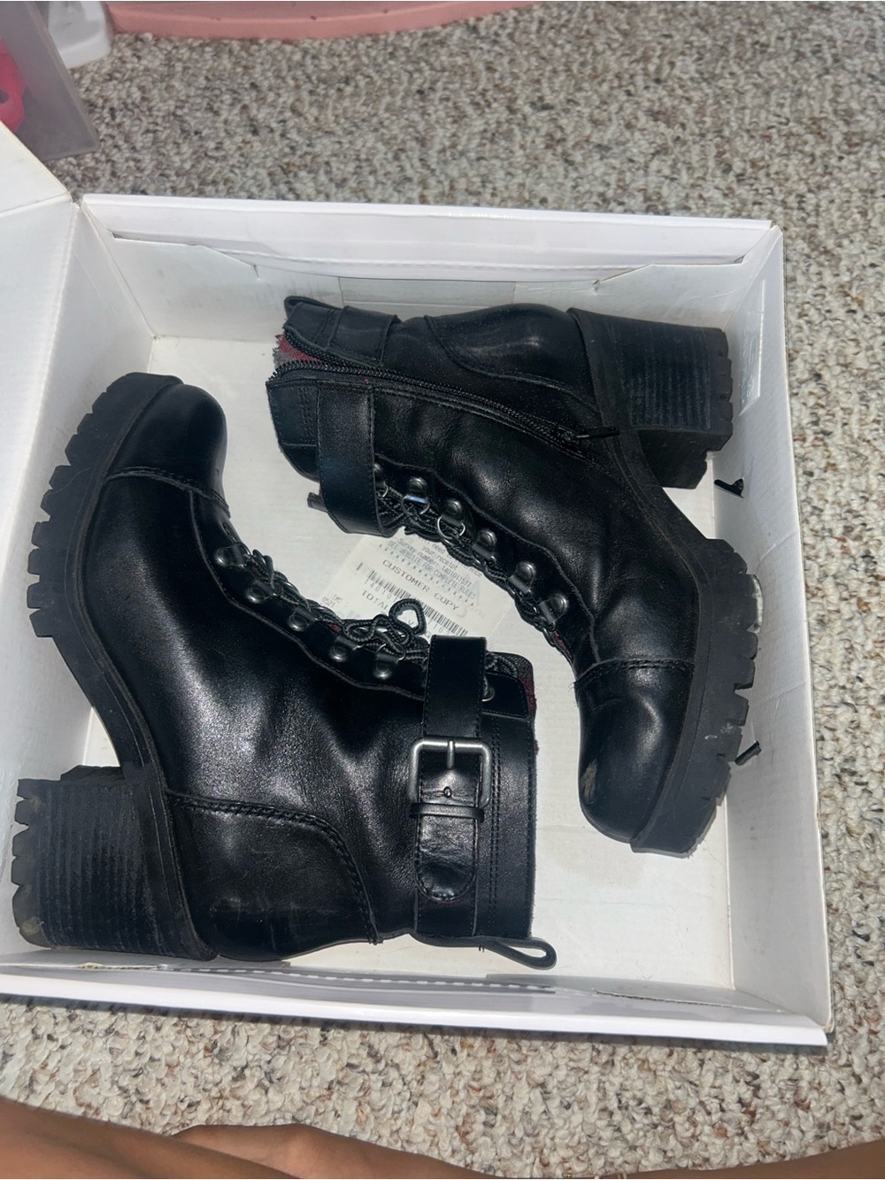 Nine West White and Black Logo Shoe Box